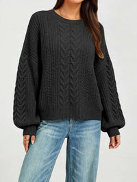 Chunky Cable Knit Round Neck Sweater 100100799141742 47 Affordable Fashion Under $100 Jerry's Apparel 