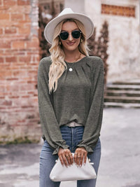 Round Neck Long Sleeve Casual T-Shirt 100100344414707 29 Affordable Fashion Under $100 Jerry's Apparel 