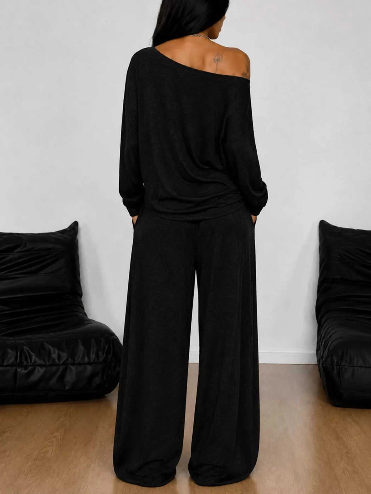 Full Size One-Shoulder Top and Drawstring Pants Set Plus Size 100100885816388 29 Affordable Fashion Under $100 Jerry's Apparel 