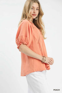 Umgee Cotton Gauze Ruffle Top 100100642161702 51 Affordable Fashion Under $100 Jerry's Apparel 