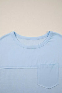 Waffle Knit Pocket T-Shirt 100100553561589 26 Affordable Fashion Under $100 Jerry's Apparel 