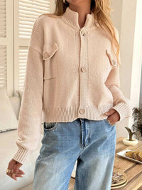 Button-Down Knit Cardigan 100100480919271 60 Affordable Fashion Under $100 Jerry's Apparel 