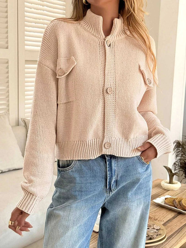 Button-Down Knit Cardigan 100100480919271 60 Affordable Fashion Under $100 Jerry's Apparel 