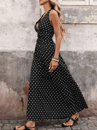 Polka Dot Halter Neck Maxi Dress 100100087481307 36 Affordable Fashion Under $100 Jerry's Apparel 