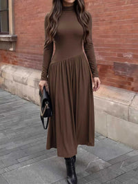 Mock Neck Long Sleeve Midi Dress 100100147422715 46 Affordable Fashion Under $100 Jerry's Apparel 