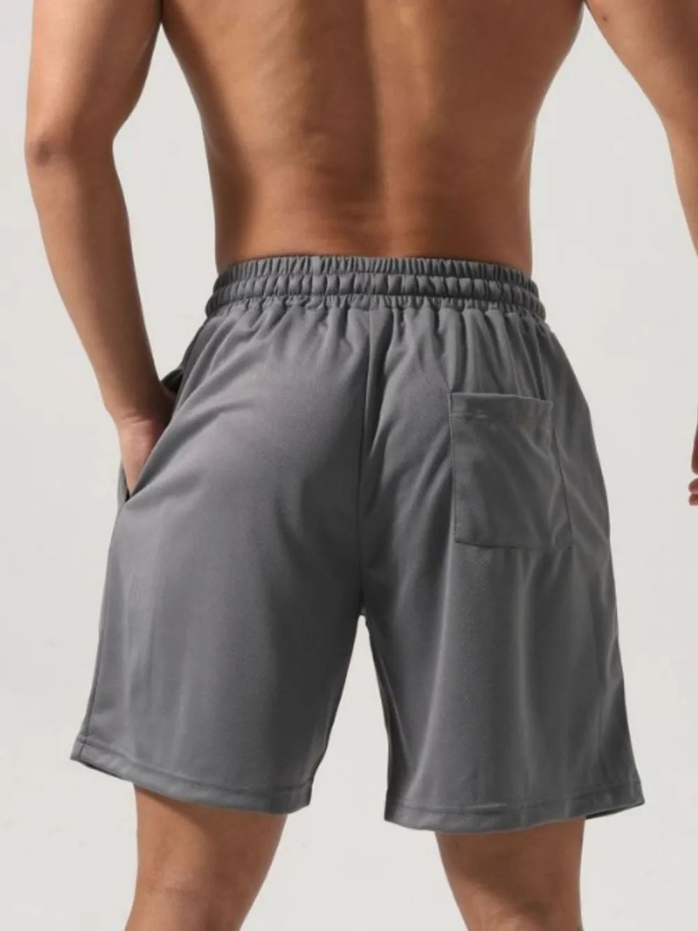 Men's Plus Size Letter Drawstring Shorts