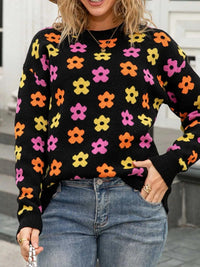 Floral Crew Neck Sweater 100100205302483 49 Gifts for Her Jerry's Apparel 