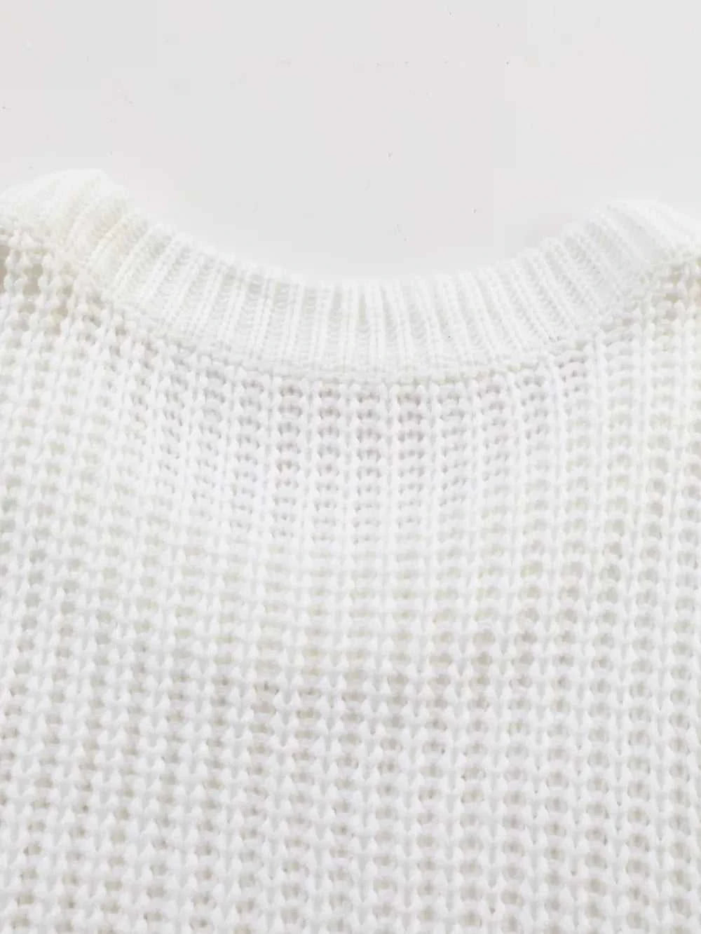 Ribbed Knit Round Neck Slouchy Chunky Sweater 100100533705787 48 Affordable Fashion Under $100 Jerry's Apparel 