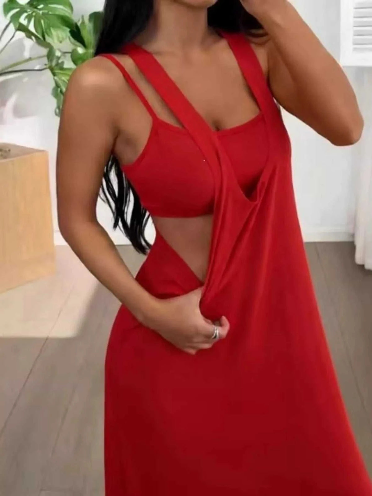 Scoop Neck Cami and Maxi Dress Set 100100537904163 34 Affordable Fashion Under $100 Jerry's Apparel 