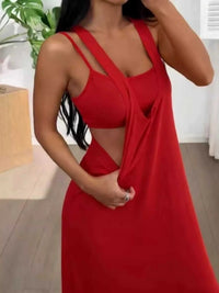 Scoop Neck Cami and Maxi Dress Set 100100537904163 34 Affordable Fashion Under $100 Jerry's Apparel 