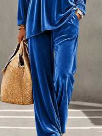 Full Size Velvet Long Sleeve Top and Pants Set Plus Size 100100551786793 45 Affordable Fashion Under $100 Jerry's Apparel 