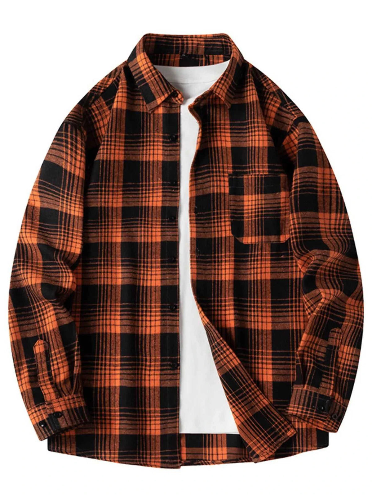 Men's Plus Size Plaid Long Sleeve Shirt 100400570293286 39 Affordable Fashion Under $100 Jerry's Apparel 