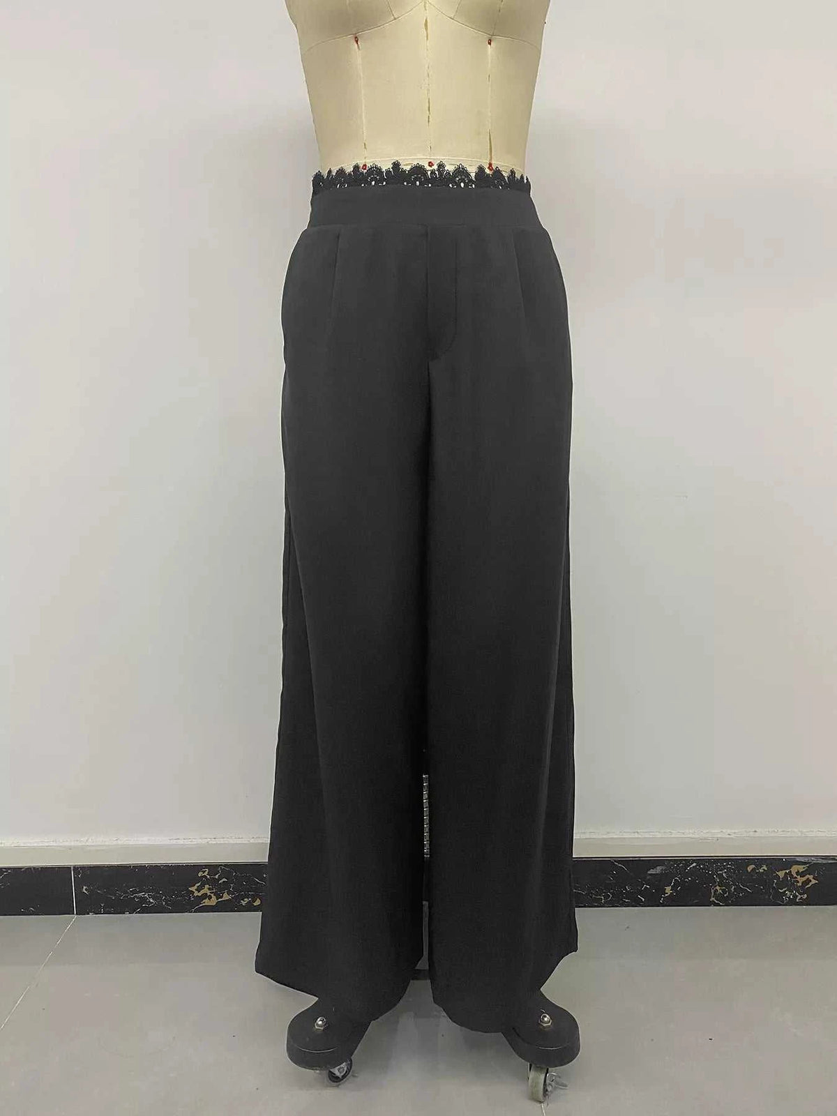 High-Waisted Wide-Leg Lace-Trimmed Pants 101001748703558 35 Affordable Fashion Under $100 Jerry's Apparel 