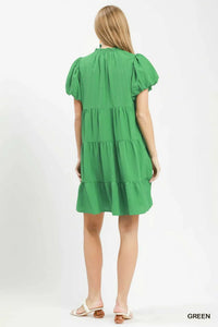 Umgee Puff Sleeve Tiered Babydoll Dress 100100343261912 55 Affordable Fashion Under $100 Jerry's Apparel 