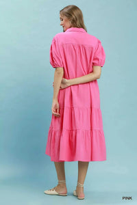 Umgee Solid Tiered Midi Dress 100100504131233 60 Affordable Fashion Under $100 Jerry's Apparel 