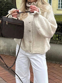 Button-Down Long Sleeve Cardigan 100100674663235 69 Women's Sweaters and Knitwear Jerry's Apparel 