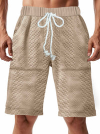 Men's Full Size Texture Drawstring Shorts Plus Size 100400880734003 36 Affordable Fashion Under $100 Jerry's Apparel 