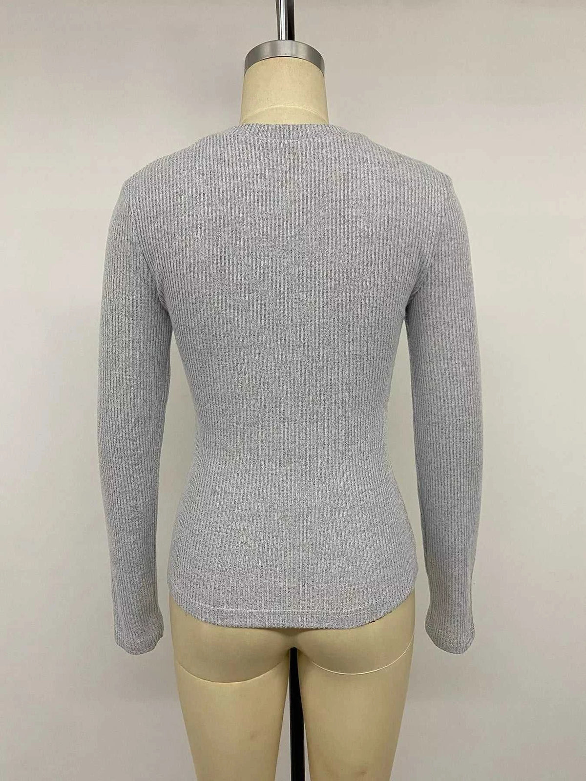 Ribbed Lace Trim Henley T-Shirt 100100110435377 30 Affordable Fashion Under $100 Jerry's Apparel 