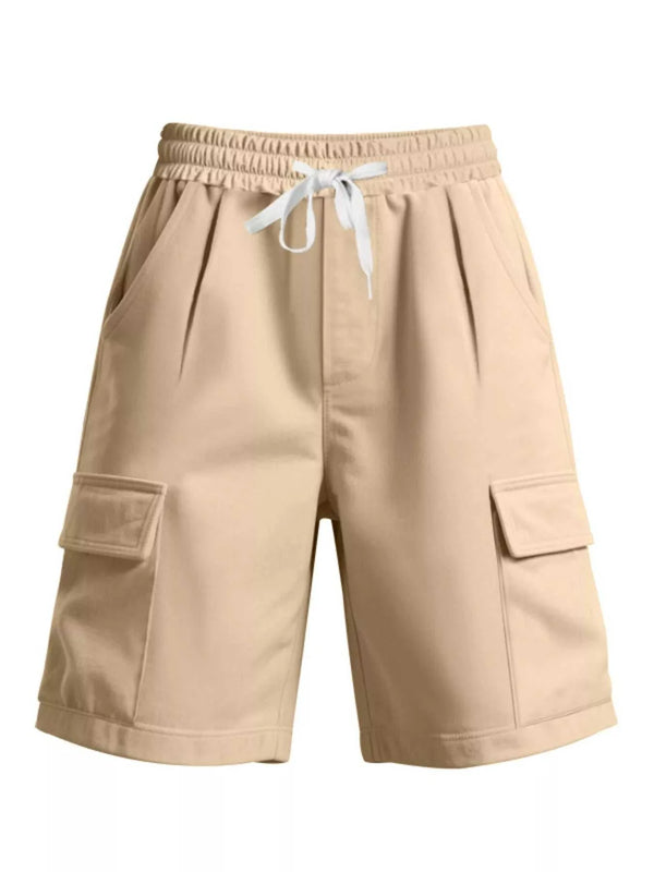 Men's Full Size Drawstring Pocketed Shorts Plus Size 100400590409807 27 Affordable Fashion Under $100 Jerry's Apparel 