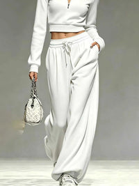 Full Size Half Zip Cropped Top and Pants Set Plus Size 101001454069686 52 Affordable Fashion Under $100 Jerry's Apparel 