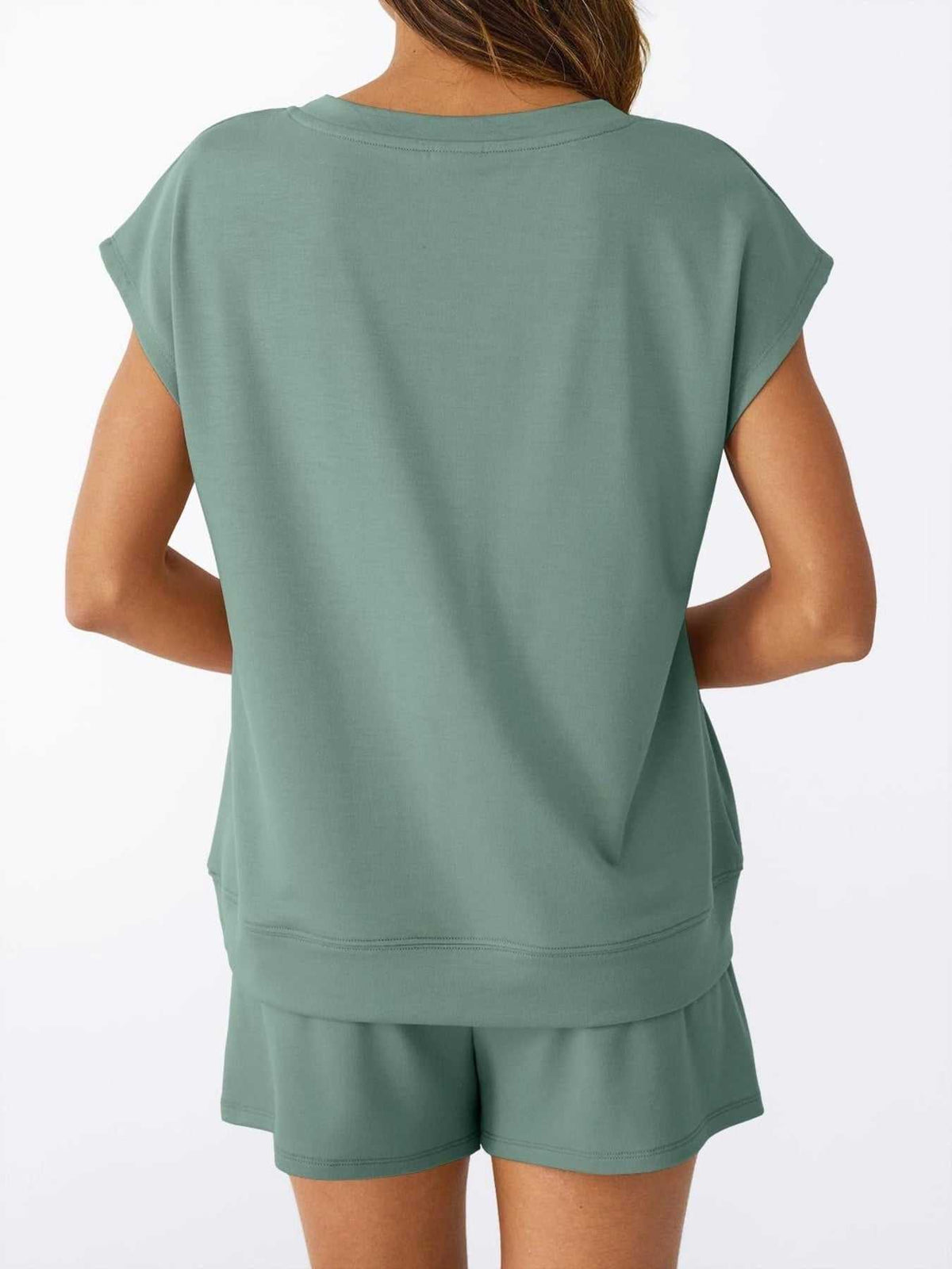 Casual V-Neck T-Shirt and Shorts Set 100100459433935 40 Affordable Fashion Under $100 Jerry's Apparel 