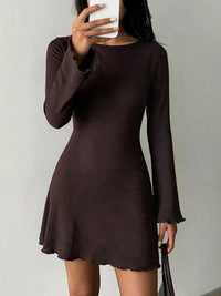 Long-Sleeve Waffle Knit Bodycon Mini Dress 101001131239554 32 Affordable Fashion Under $100 Jerry's Apparel 