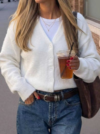 V-Neck Button-Down Knit Cardigan 101002865604352 55 Affordable Fashion Under $100 Jerry's Apparel 