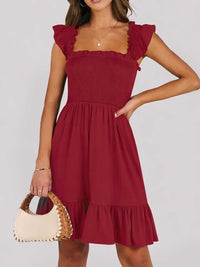 Smocked Ruffle Hem Mini Dress 100100088487178 33 Affordable Fashion Under $100 Jerry's Apparel 