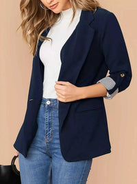 One Button Roll-Up Sleeve Blazer 100100199772709 51 Affordable Fashion Under $100 Jerry's Apparel 