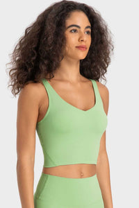 Millennia Deep V-Neck Crop Sports Bra 100100684956780 24 Affordable Fashion Under $100 Jerry's Apparel 