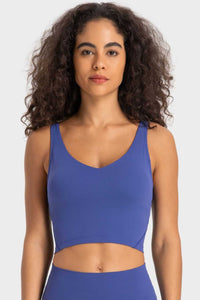 Millennia Deep V-Neck Crop Sports Bra 100100684956780 24 Affordable Fashion Under $100 Jerry's Apparel 