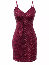 Sleeveless Sequin Embellished Bodycon Mini Cami Dress 101001090650712 56 Gifts for Her Jerry's Apparel 