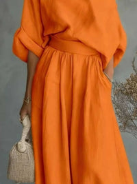 Full Size One Shoulder Top and Wide Leg Pants Set Plus Size 100100608957632 46 Affordable Fashion Under $100 Jerry's Apparel 
