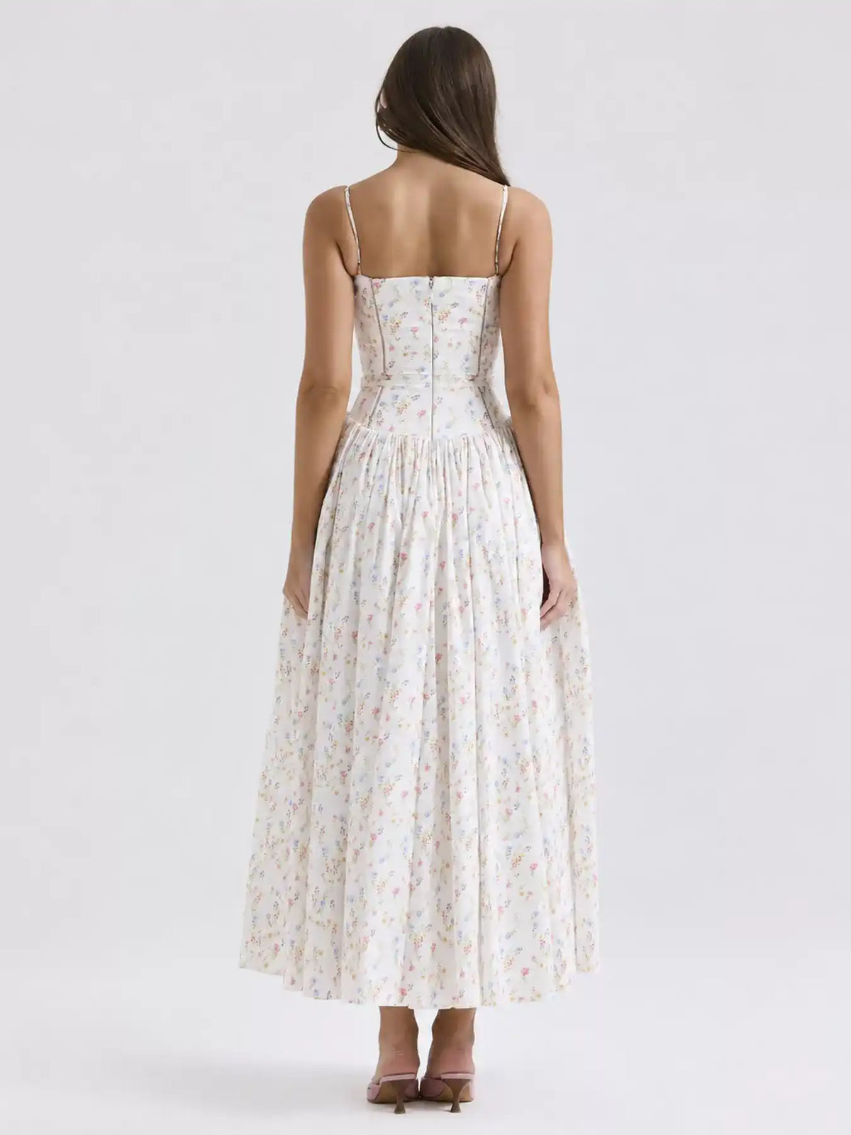 Floral Spaghetti Straps Midi Dress 101001005550846 56 Affordable Fashion Under $100 Jerry's Apparel 