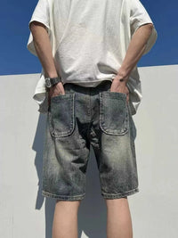 Men's Full Size Distressed Wash Denim Shorts Plus Size 100400677626119 38 Affordable Fashion Under $100 Jerry's Apparel 
