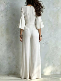Pleated Wide-Leg Jumpsuit with Tie-Waist 101001893266329 52 Affordable Fashion Under $100 Jerry's Apparel 