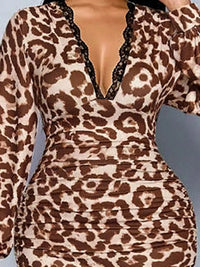 Lace Detail V-Neck Bodycon Midi Dress 101001065320346 41 Affordable Fashion Under $100 Jerry's Apparel 