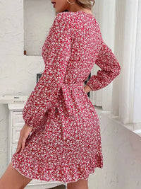 Floral Print Wrap Mini Dress 100100957505709 39 Gifts for Her Jerry's Apparel 