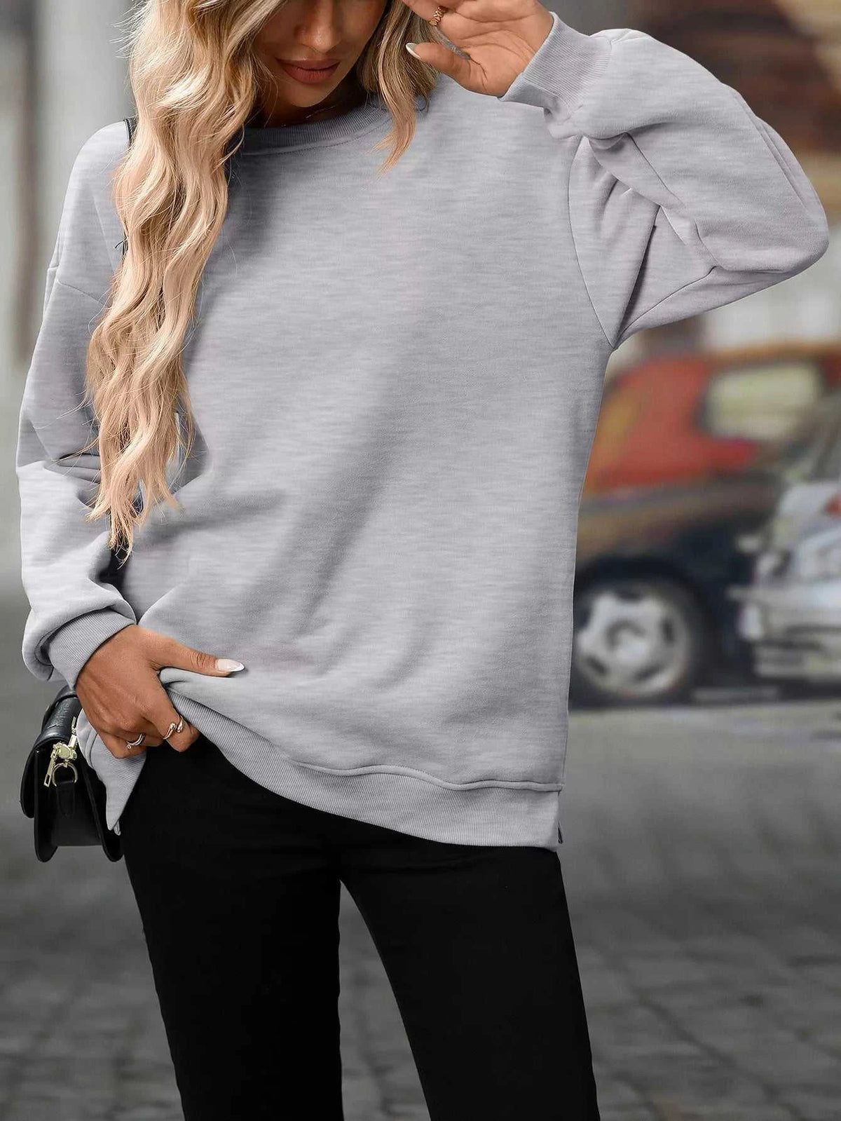 Casual Solid Color Long Sleeve Sweatshirt 100100430421753 39 Affordable Fashion Under $100 Jerry's Apparel 