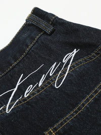 Men's Oversized Wide-Leg Denim Shorts