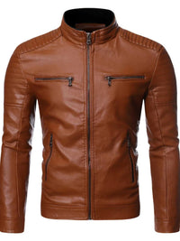 Men's Plus Size Zip Up Motorcycle Jacket 100400758169666 74 Affordable Fashion Under $100 Jerry's Apparel 