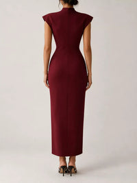 Slit Sleeveless Bodycon Midi Dress 101001165760167 45 Gifts for Her Jerry's Apparel 