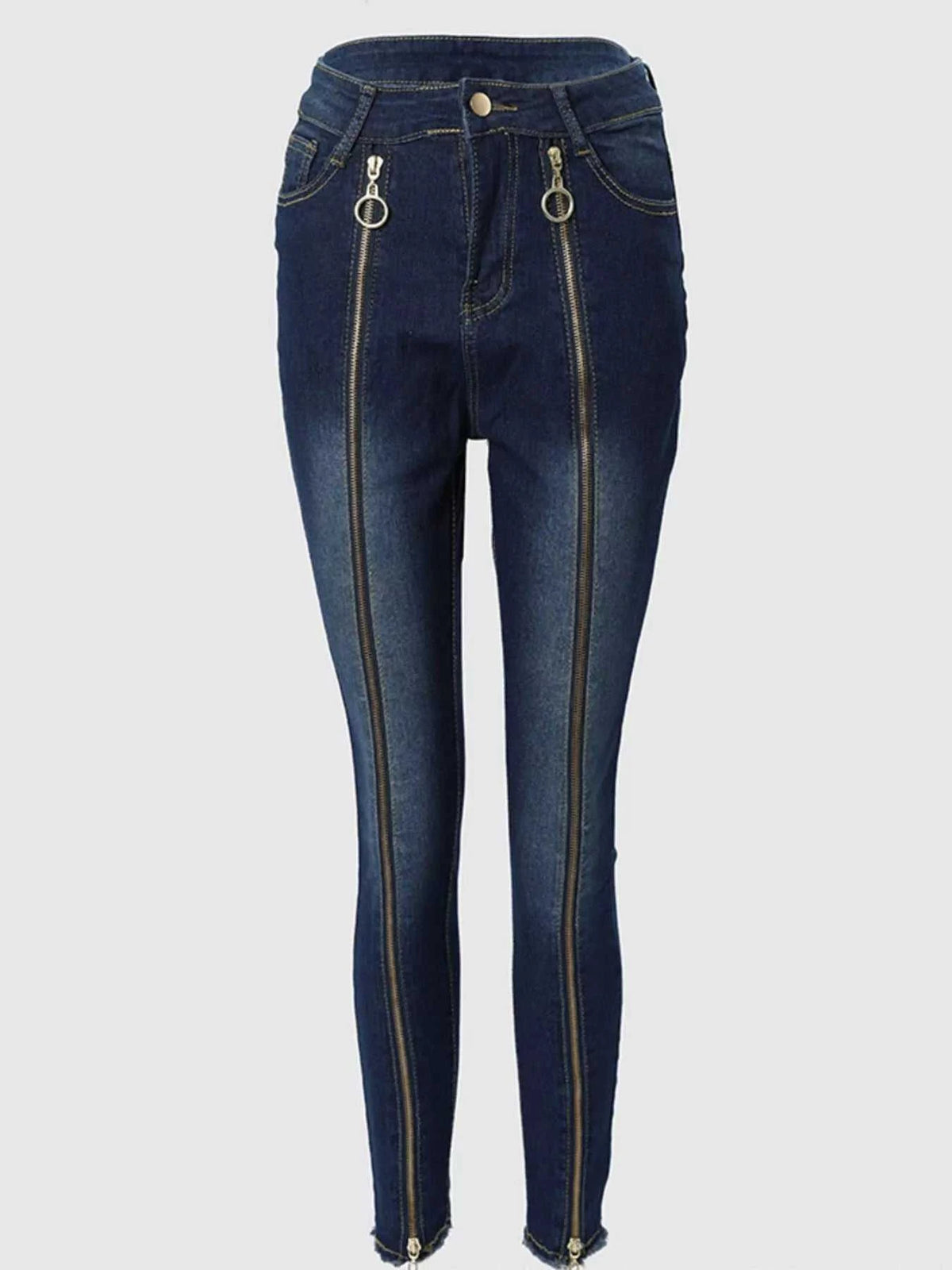 Zipper Front Skinny Jeans 100100980587925 72 Affordable Fashion Under $100 Jerry's Apparel 