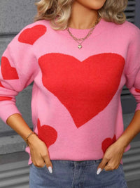 Valentine's Day Heart Crew Neck Sweater 100100296017651 48 Affordable Fashion Under $100 Jerry's Apparel 