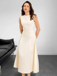 Sleeveless A-Line Midi Dress with Pockets 100100024006644 37 Affordable Fashion Under $100 Jerry's Apparel 
