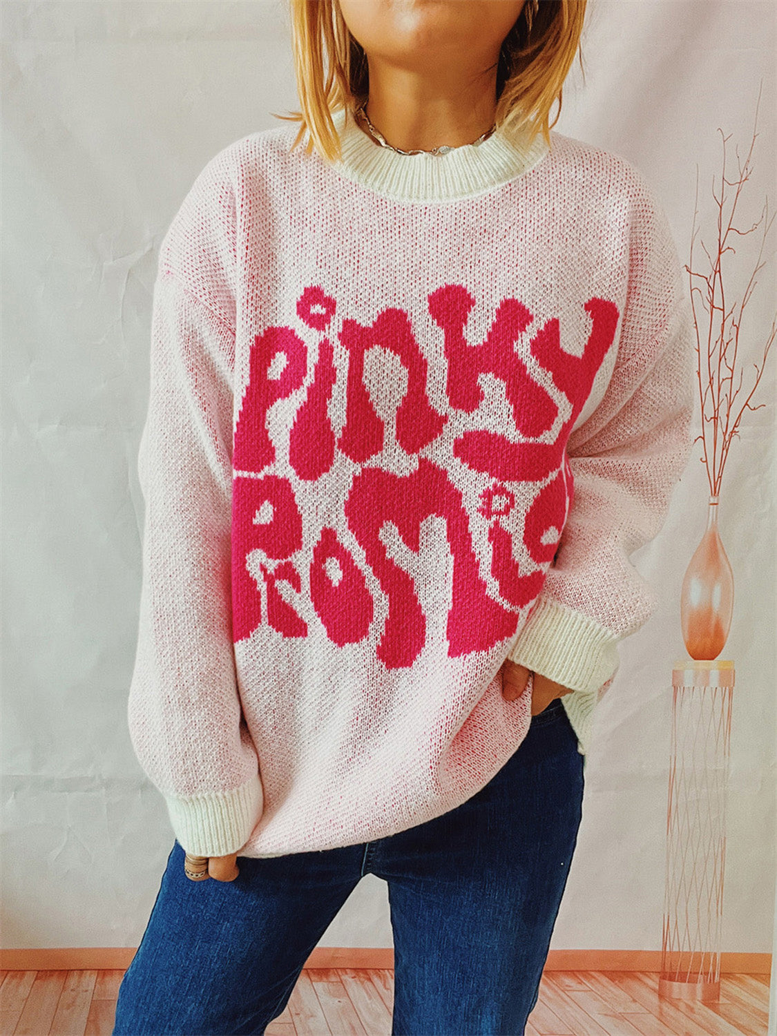 PINKY PROMISE Graphic Sweater