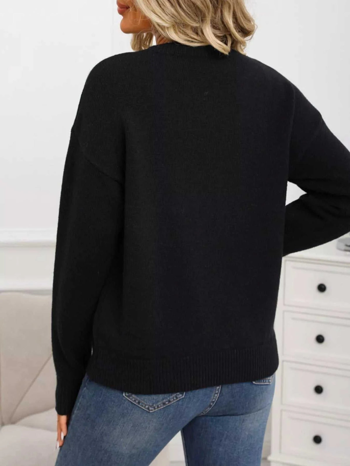 Cherry Round Neck Sweater 100100439201437 48 Affordable Fashion Under $100 Jerry's Apparel 