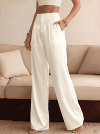 Lace Waist Wide Leg Pants 100100659257154 37 Affordable Fashion Under $100 Jerry's Apparel 