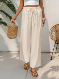 Drawstring Wide Leg Pants 100100095971494 28 Seasonal Fashion Collections Jerry's Apparel 