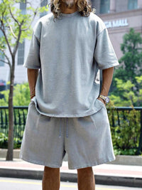 Men's Full Size Round Neck Short Sleeve Top and Shorts Set Plus Size 100400389468525 41 Affordable Fashion Under $100 Jerry's Apparel 